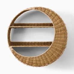 Kids West Elm Moon Rattan Shelf (25")