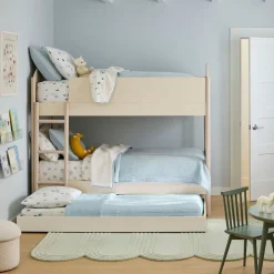Kids West Elm Moon Twin Convertible Bunk Bed & Trundle