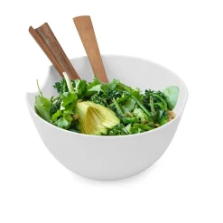 West Elm Nambe Quatro Salad Bowl & Servers