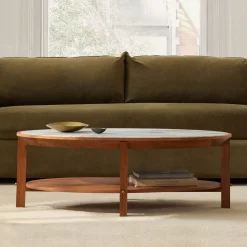 West Elm Nary Marble Coffee Table (48")