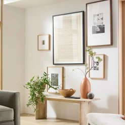 West Elm ive Textile I Framed Wall Art