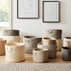 West Elm Wool Baskets