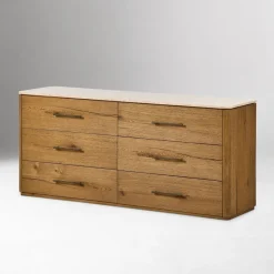 West Elm Nerelle Marble 6-Drawer Dresser (72")