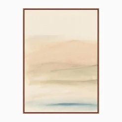 West Elm Neutral Watercolor Landscape Wall Art