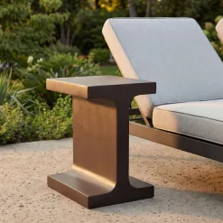 West Elm Newcastle Indoor/Outdoor Beam End Table (12")