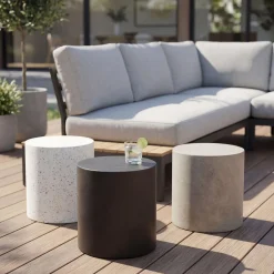 West Elm Newcastle Indoor/Outdoor Pedestal Side Table (–)