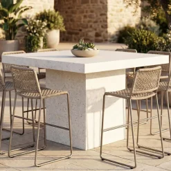West Elm Newcastle Indoor/Outdoor Square Bar Table (59")