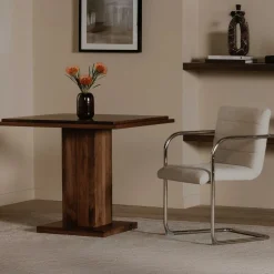 West Elm Nicholas Solid Oak Bar and Cafe Table (35")