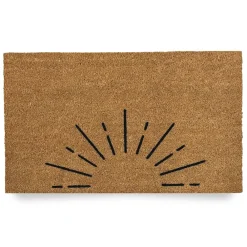 West Elm Nickel Designs Hand-Painted Doormat - Starburst