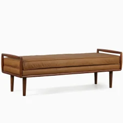 West Elm Nico Leather Bench