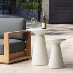 West Elm Nishadi Round Outdoor Side Table (14”–17”)