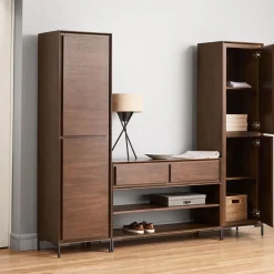 West Elm Nolan Entryway Closed Cabinets (2) & Console Set