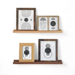 West Elm Nook Woodworking Picture Ledge Display Shelf (6"–84")