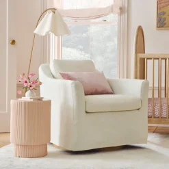 Kids West Elm Olivia Slipcover Swivel Glider