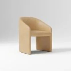 West Elm Open Box: Adler Leather Dining Chair - Ludlow Leather Sand
