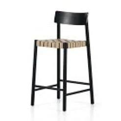 West Elm Open Box: A-Line Frame Counter Stool (27") - Nude Leather Blend, Ash