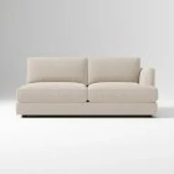 West Elm Open Box: Build Your Own - Haven Sectional, Right-Arm 2 Seater Sofa - Performance Velvet Sand