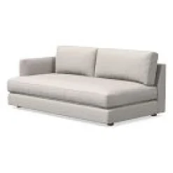 West Elm Open Box: Build Your Own Haven Sectional, Left-Arm 2 Seater Sofa, Bench Cushions - Twill Sand