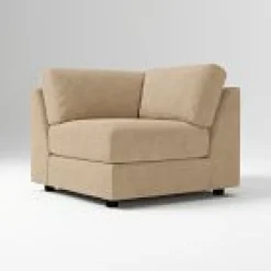West Elm Open Box: Build Your Own Urban Sectional, Corner - Performance Distressed Velvet Camel
