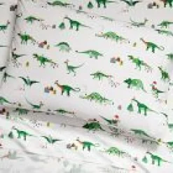 West Elm Open Box: Christmas Dino Sheet Set, Queen