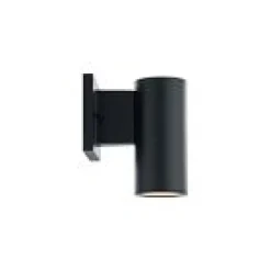 West Elm Open Box: Cylinder Outdoor Single Sconce - Black