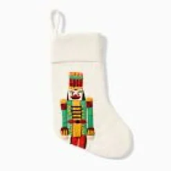 West Elm Open Box: Felt Nutcracker Stocking - Alabaster