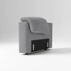 West Elm Open Box: Harmony Modular Motion Left Arm - Performance Distressed Velvet Pewter