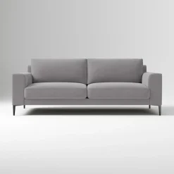 West Elm Open Box: Harper Sofa (86") - Deluxe Velvet, Storm Gray