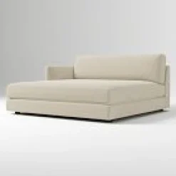West Elm Open Box: Haven Left-Arm Double Chaise - Performance Washed Canvas Sand