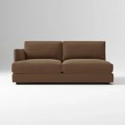 West Elm Open Box: Haven Left-Arm 2 Seater Sofa - Deluxe Velvet Cardamom