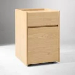 West Elm Open Box: Hawthorne Mobile Storage Unit (15") - Blonde
