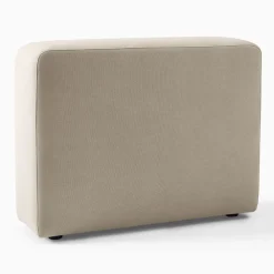 West Elm Open Box: Leo Motion Reclining Sectional, 13" Arm - Performance Washed Canvas Sand