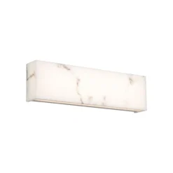West Elm Open Box: Linear Marbled LED Sconce (18") - White