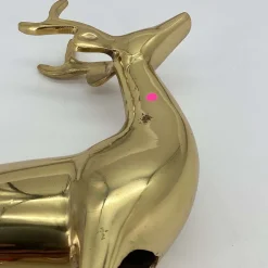 West Elm Open Box: Metal Object, Standing Reindeer - Brass