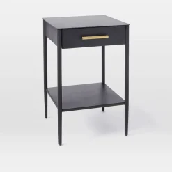 West Elm Open Box: Metalwork Mini Nightstand (16") - Hot-Rolled Steel, Antique Brass