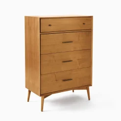 West Elm Open Box: Mid-Century 4-Drawer Dresser (34") - Acorn