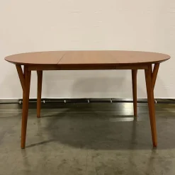 West Elm Open Box: Mid-Century Rounded Extendable Dining Table (42"-60" Seats 4-6) - Acorn