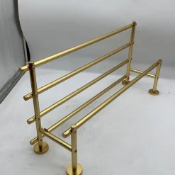 West Elm Open Box: Modern Overhang Bathroom Rail Shelf - Antique Brass