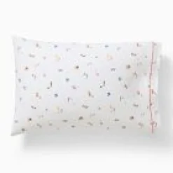 West Elm Open Box: Nicole Cicak Summer Pillowcase Set, Standard - White