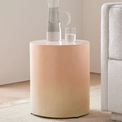 West Elm Open Box: Patrick Cain Designs Manza Round Side Table (16") - Coral
