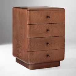 West Elm Open Box: Pierce & Ward Burl Wood Nightstand (18") - Claro