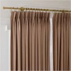 West Elm Open Box: Pleated European Flax Linen Blackout Curtain (48"W x 96"L) - Sandstone Melange