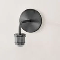 West Elm Open Box: Sculptural 1 Light Sconce Base - Dark Bronze
