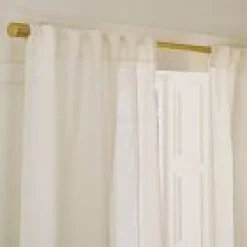 West Elm Open Box: Sheer European Flax Linen Curtain (48"W x 120"L) - Alabaster