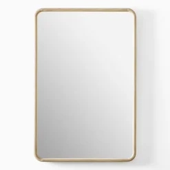 West Elm Open Box: Streamline Rectangle Wood Wall Mirror (24" x 40") Dune
