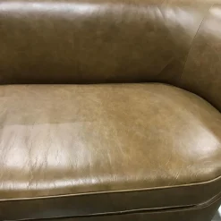 West Elm Open Box: Teagan Sleeper Sofa, Full - Statesville Leather Toffee
