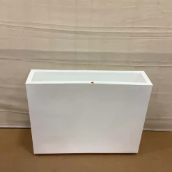 West Elm Open Box: Veradek Block Series Plastic Span Planter, Medium Span (38"W x 10"D x 30"H) - White