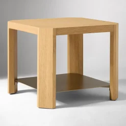 West Elm Open Box: Warrington Side Table (20") - Blonde, Warm Brass