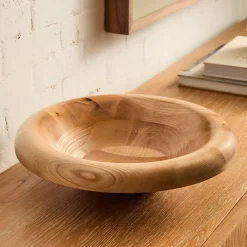 West Elm Open Box: Wood Bubble Rim Bowl (14) - Light Ash