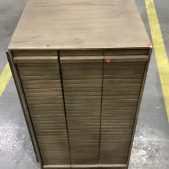 West Elm Open Box: Zahra Oak Nightstand (35") - Rustic Gray